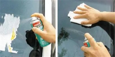 ​汽车玻璃胶怎么洗掉