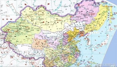 ​清朝中国疆域地图